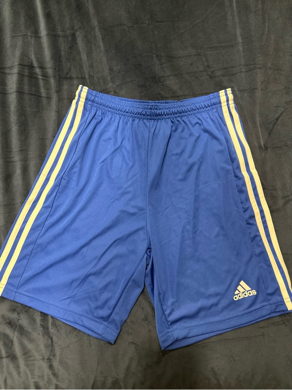 New with Tags. Adidas Royal Blue Kids Soccer Shorts